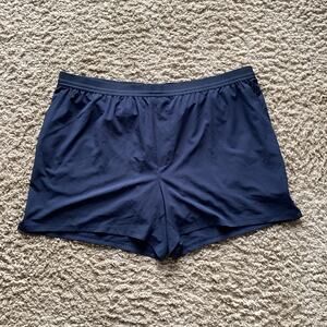 NWT VRST Men's XXL Navy Blue Accelerate Running Brief Shorts sporty lined